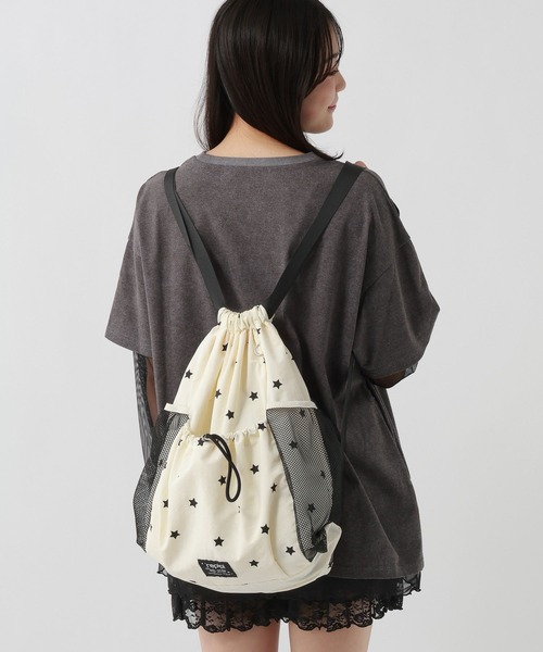 repipi armario（レピピ アルマリオ）の「メッシュポケットナップサック（バックパック/リュック・キッズ・その他/サックスブルー/ブラック/グレー・ONESIZE）」の4枚目の写真