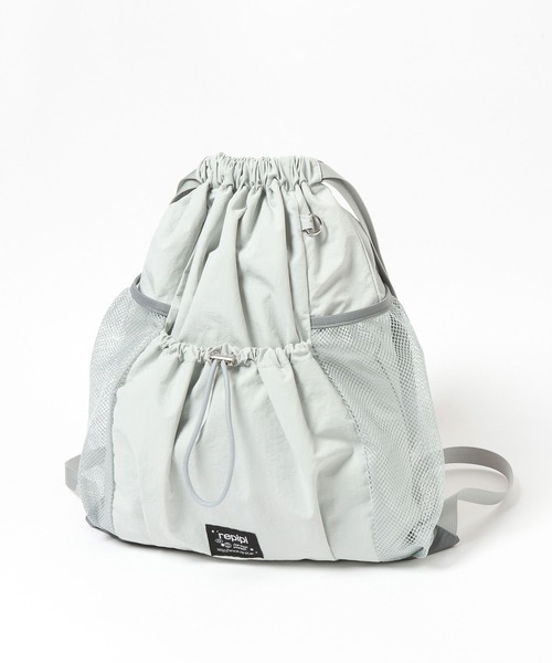 repipi armario（レピピ アルマリオ）の「メッシュポケットナップサック（バックパック/リュック・キッズ・その他/サックスブルー/ブラック/グレー・ONESIZE）」の11枚目の写真