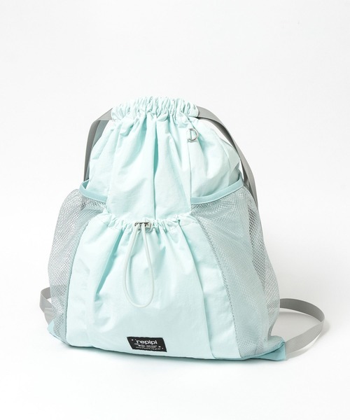 repipi armario（レピピ アルマリオ）の「メッシュポケットナップサック（バックパック/リュック・キッズ・その他/サックスブルー/ブラック/グレー・ONESIZE）」の12枚目の写真