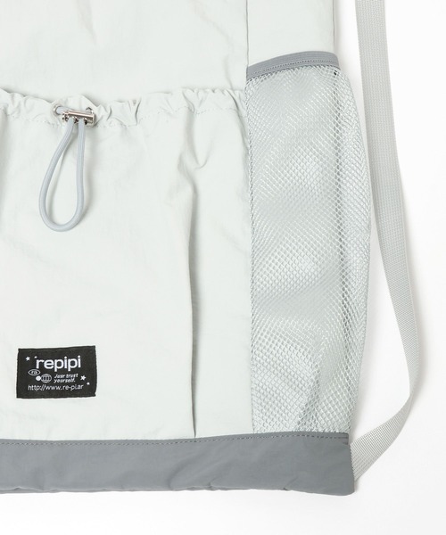 repipi armario（レピピ アルマリオ）の「メッシュポケットナップサック（バックパック/リュック・キッズ・その他/サックスブルー/ブラック/グレー・ONESIZE）」の18枚目の写真