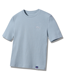 ウィメンズ スモールロゴ クロップリブ 半袖Tシャツ (JQ5TSF502SB)