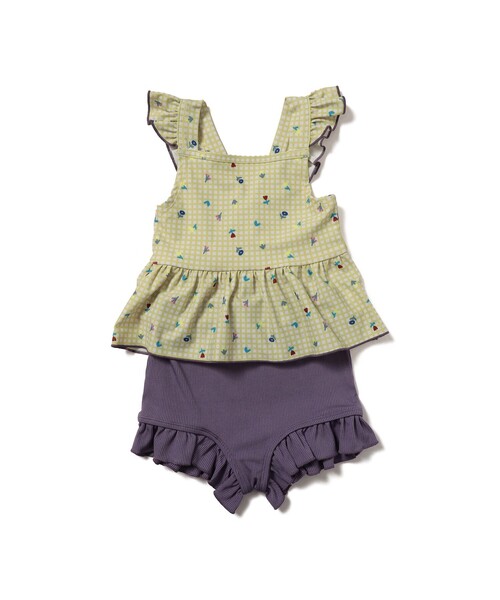 BEAMS mini（ビームスミニ）の「セパレート フリル スイムウェア 2026SS（100～130cm）（水着・キッズ・イエロー系その他4/ピンク・L(120-130)/M(110-120)/S(100-110)）」の2枚目の写真