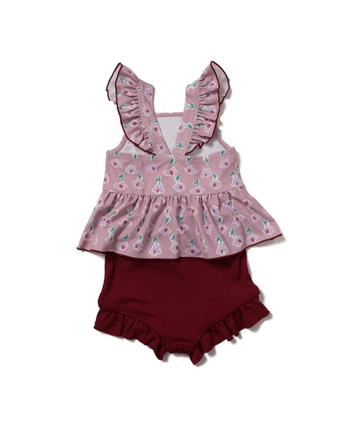 BEAMS mini（ビームスミニ）の「セパレート フリル スイムウェア 2026SS（100～130cm）（水着・キッズ・イエロー系その他4/ピンク・L(120-130)/M(110-120)/S(100-110)）」の3枚目の写真