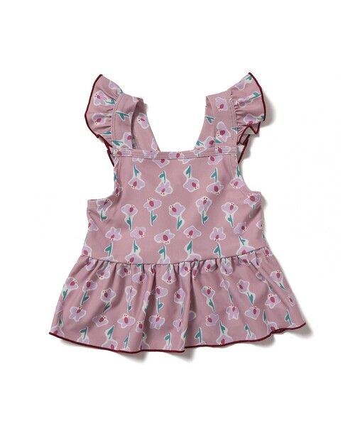 BEAMS mini（ビームスミニ）の「セパレート フリル スイムウェア 2026SS（100～130cm）（水着・キッズ・イエロー系その他4/ピンク・L(120-130)/M(110-120)/S(100-110)）」の4枚目の写真