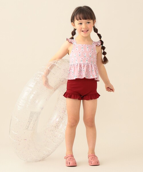 BEAMS mini(ビームスミニ)の「セパレート フリル スイムウェア 2026SS(100~130cm)プール 水遊び(水着・キッズ・イエロー系その他4/ピンク・L(120-130)/M(110-120)/S(100-110))」の14枚目の写真