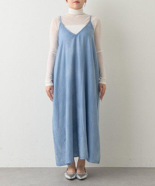 La boutique BonBon（ラブティックボンボン）の「シアーデニムキャミワンピース（ワンピース・レディース・ネイビー/サックスブルー・FREE/PM）」の18枚目の写真