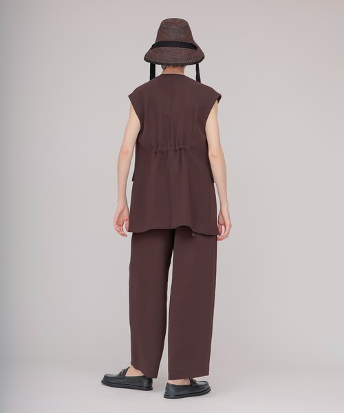 DRESSLAVE(ドレスレイブ)の「double breast gilet(ダブルブレストジレ)(その他アウター・レディース・ブラウン/チャコールグレー・38)」の12枚目の写真