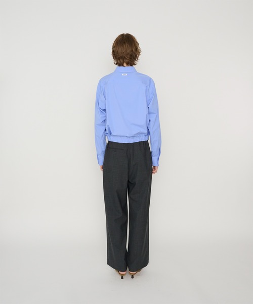 JANE SMITH / JOHN SMITH（ジェーンスミスジョンスミス）の「WASHED COTTON BROAD HEM GATHER SHIRT（シャツ/ブラウス・レディース・ブルー・S/M）」の5枚目の写真