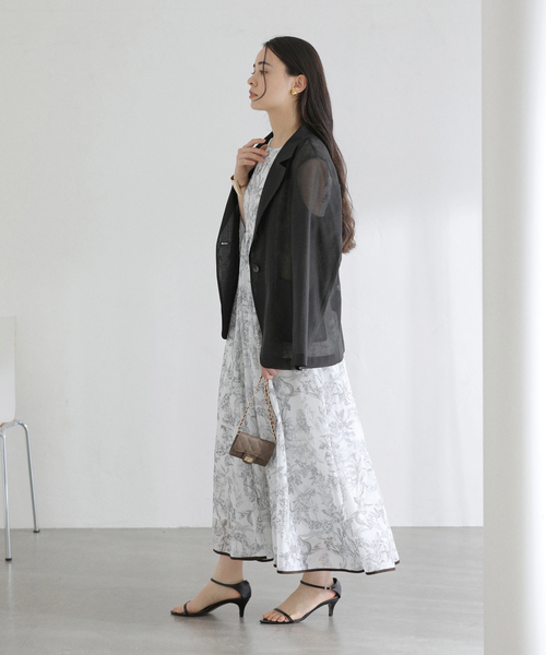 La TOTALITE(ラトータリテ)の「【洗える】ウォッシャブルシングルシアージャケット(テーラードジャケット・レディース・ブラック/ベージュ/ベージュ系その他・36/38)」の17枚目の写真