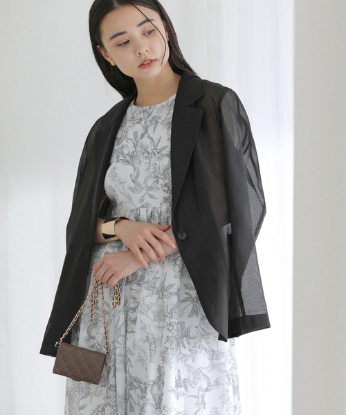 La TOTALITE(ラトータリテ)の「【洗える】ウォッシャブルシングルシアージャケット(テーラードジャケット・レディース・ブラック/ベージュ/ベージュ系その他・36/38)」の20枚目の写真