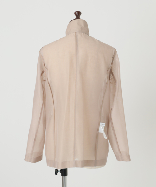La TOTALITE(ラトータリテ)の「【洗える】ウォッシャブルシングルシアージャケット(テーラードジャケット・レディース・ブラック/ベージュ/ベージュ系その他・36/38)」の7枚目の写真