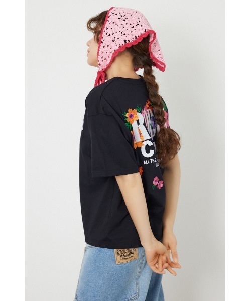 RODEO CROWNS WIDE BOWL(ロデオクラウンズワイドボウル)の「Flower Bloom Embroidery Tシャツ(Tシャツ/カットソー・レディース・ブラック/ライトピンク/オフホワイト/ライトグリーン・SMALL/MEDIUM)」の22枚目の写真