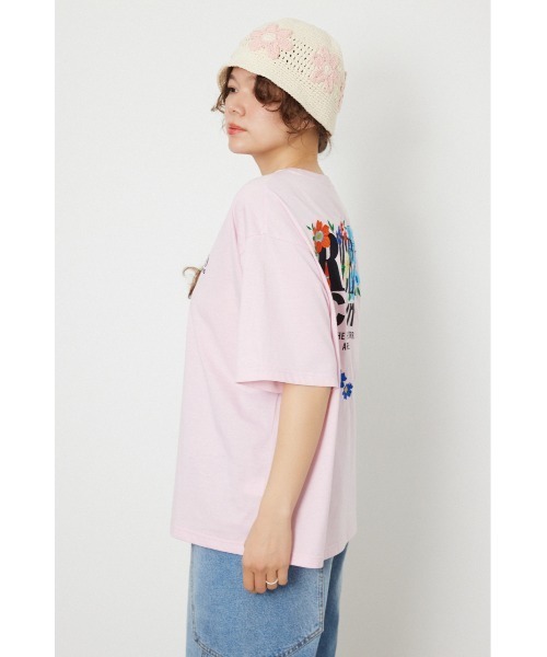 RODEO CROWNS WIDE BOWL(ロデオクラウンズワイドボウル)の「Flower Bloom Embroidery Tシャツ(Tシャツ/カットソー・レディース・ブラック/ライトピンク/オフホワイト/ライトグリーン・SMALL/MEDIUM)」の12枚目の写真
