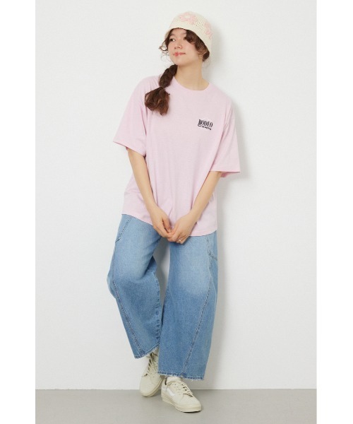 RODEO CROWNS WIDE BOWL(ロデオクラウンズワイドボウル)の「Flower Bloom Embroidery Tシャツ(Tシャツ/カットソー・レディース・ブラック/ライトピンク/オフホワイト/ライトグリーン・SMALL/MEDIUM)」の14枚目の写真