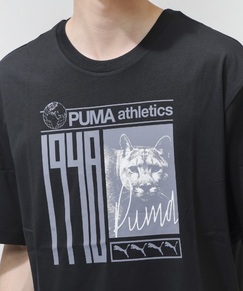 PUMA(プーマ)の「プーマ PUMA GRAPHIC フォトプリント Tシャツ(Tシャツ/カットソー・メンズ・ホワイト/アイボリー/ブラック・S/M/L/LL/3L)」の5枚目の写真
