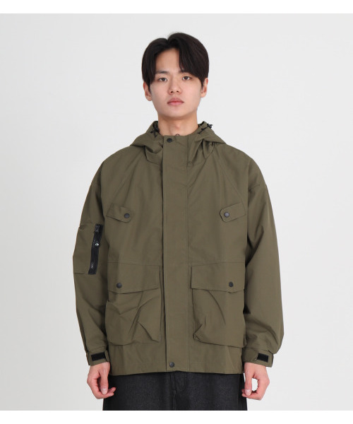 BUTTON SEOUL（ボタンソウル）の「[TEFLON] コンパスウィンドブレーカー フードジャケット 4カラー（カーキ）（ブルゾン・メンズ・その他・M/L/XL）」の2枚目の写真