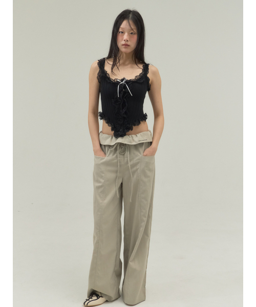 Sorry,Too Much Love(ソーリートゥーマッチラブ)の「Corset Hemline Lace Panel Tank_Black(その他トップス・レディース・その他・FREE)」の3枚目の写真