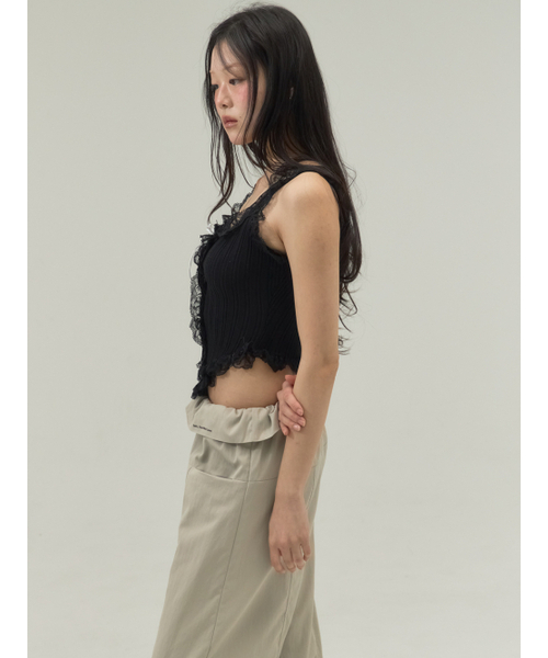Sorry,Too Much Love(ソーリートゥーマッチラブ)の「Corset Hemline Lace Panel Tank_Black(その他トップス・レディース・その他・FREE)」の5枚目の写真