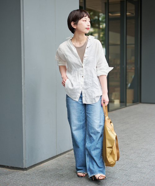 Spick & Span（スピックアンドスパン）の「カップ付きT/Cアメスリタンク（タンクトップ・レディース・ホワイト系その他/ブラウン/モカ/アイボリー/チャコールグレー・36/38）」の11枚目の写真