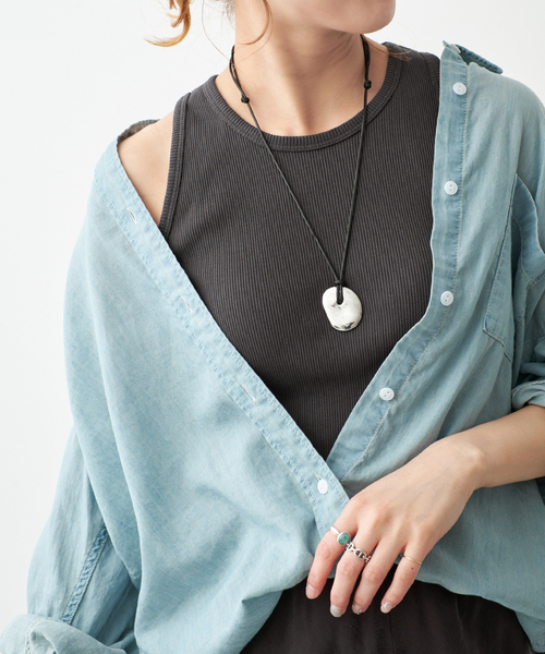 Spick & Span（スピックアンドスパン）の「カップ付きT/Cアメスリタンク（タンクトップ・レディース・ホワイト系その他/ブラウン/モカ/アイボリー/チャコールグレー・36/38）」の12枚目の写真