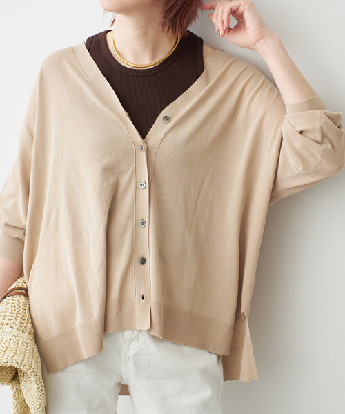 Spick & Span（スピックアンドスパン）の「カップ付きT/Cアメスリタンク（タンクトップ・レディース・ホワイト系その他/ブラウン/モカ/アイボリー/チャコールグレー・36/38）」の14枚目の写真