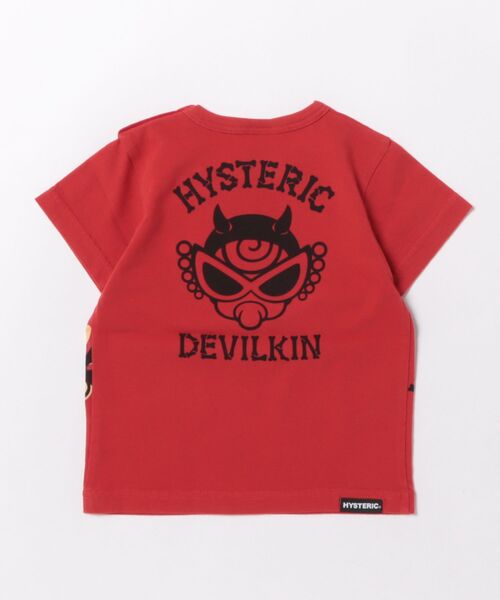 HYSTERIC MINI(ヒステリックミニ)の「トコトコ DEVILKIN 半袖Tシャツ(Tシャツ/カットソー・キッズ・ホワイト/レッド/ブラック・80/90)」の4枚目の写真