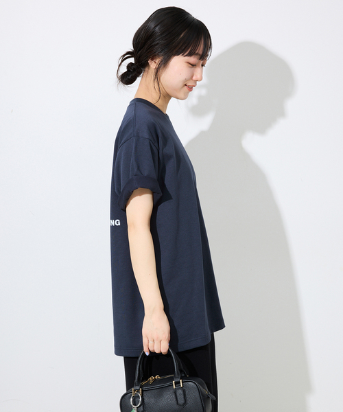 THE NORTH FACE(ザノースフェイス)の「《追加》THE NORTH FACE/ノースフェイス Bandana Square Logo Tee NT32446(Tシャツ/カットソー・レディース・ネイビー/ホワイト・MEDIUM)」の17枚目の写真