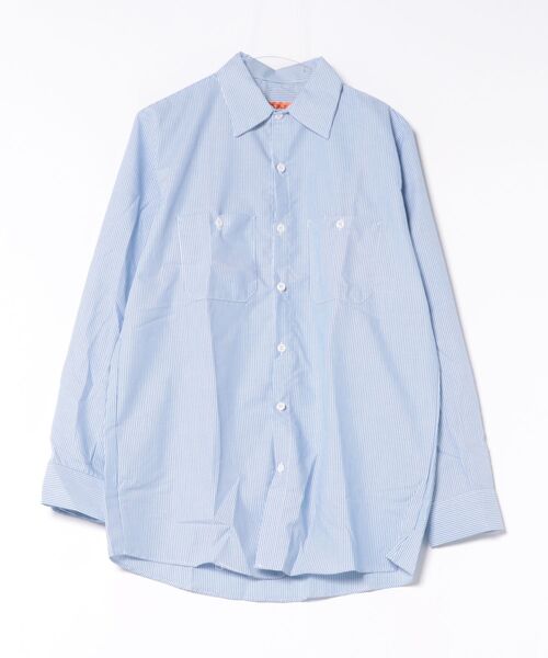 VIBGYOR(ヴィブジョー)の「RED KAP(レッドキャップ) 長袖ワークシャツ 4.25oz ストライプ(シャツ/ブラウス・メンズ・ブルー系その他/ホワイト系その他/ブルー系その他3/ブルー系その他2・X-LARGE/LARGE/MEDIUM/SMALL)」の1枚目の写真