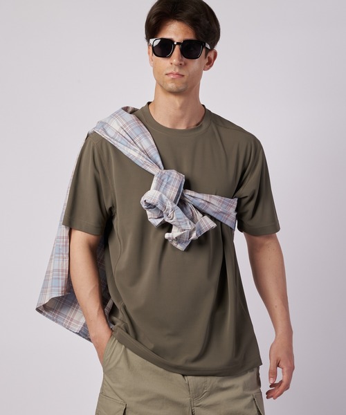 Eddie Bauer(エディーバウアー)の「ポリエステルカノコ 半袖Tシャツ(Tシャツ/カットソー・メンズ・ホワイト/ブラック/オリーブドラブ/ブルー・XL/L/M/S/XXL)」の3枚目の写真