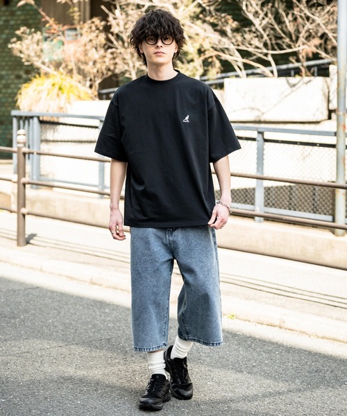KANGOL(カンゴール)の「KANGOL オーバーサイズ別注コラボ接触冷感ワンポイントロゴ刺繍半袖Tシャツ(Tシャツ/カットソー・メンズ・ブラック/ベージュ/チャコール/ネイビー/ピンク/ホワイト・M/L/XL)」の17枚目の写真