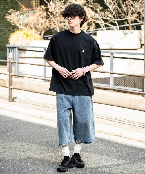 KANGOL(カンゴール)の「KANGOL オーバーサイズ別注コラボ接触冷感ワンポイントロゴ刺繍半袖Tシャツ(Tシャツ/カットソー・メンズ・ブラック/ベージュ/チャコール/ネイビー/ピンク/ホワイト・M/L/XL)」の18枚目の写真