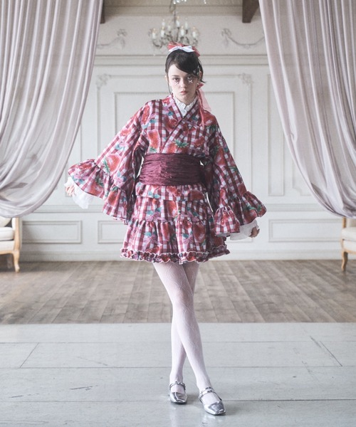 Lovilyn（ラヴィリン）の「【再販】浴衣ミニスカート（スカート・レディース・レッド/ホワイト/ブルー・MEDIUM/SMALL）」の12枚目の写真