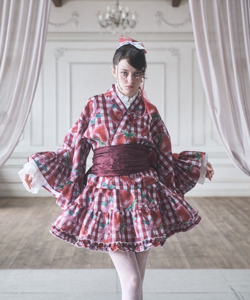 Lovilyn（ラヴィリン）の「【再販】浴衣ミニスカート（スカート・レディース・レッド/ホワイト/ブルー・MEDIUM/SMALL）」の14枚目の写真