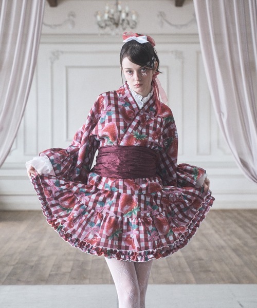 Lovilyn（ラヴィリン）の「【再販】浴衣ミニスカート（スカート・レディース・レッド/ホワイト/ブルー・MEDIUM/SMALL）」の15枚目の写真