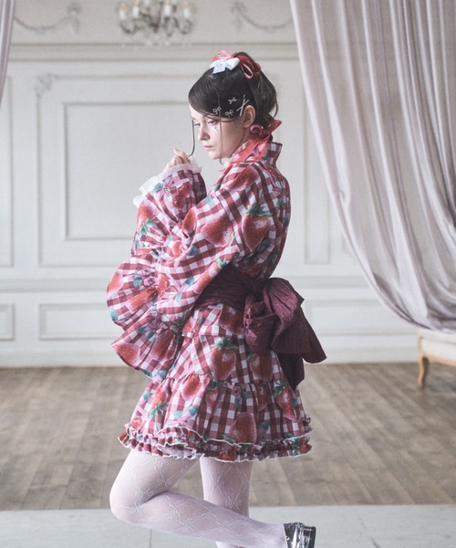 Lovilyn（ラヴィリン）の「【再販】浴衣ミニスカート（スカート・レディース・レッド/ホワイト/ブルー・MEDIUM/SMALL）」の16枚目の写真