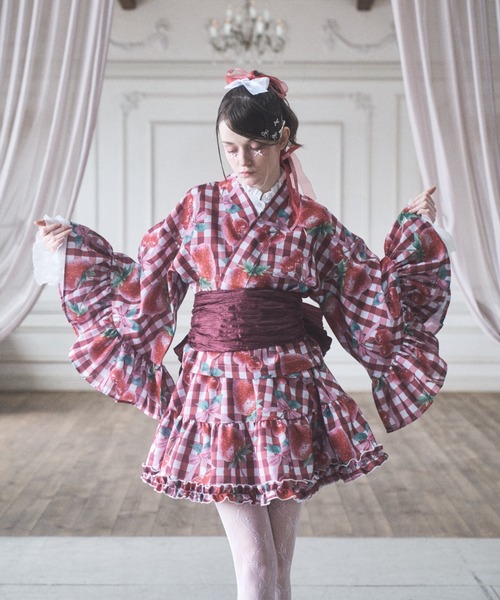 Lovilyn（ラヴィリン）の「【再販】浴衣ミニスカート（スカート・レディース・レッド/ホワイト/ブルー・MEDIUM/SMALL）」の19枚目の写真