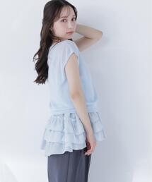 NATURAL BEAUTY BASIC | ニットセットティアードキャミ(ニット/セーター)