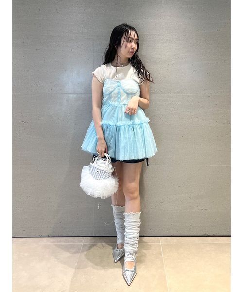 FURFUR(ファーファー)の「【WEB限定カラー】レースワッペンコンパクトTシャツ(Tシャツ/カットソー・レディース・ホワイト/レッド/ピンク/アイボリー/ブラック・F)」の9枚目の写真