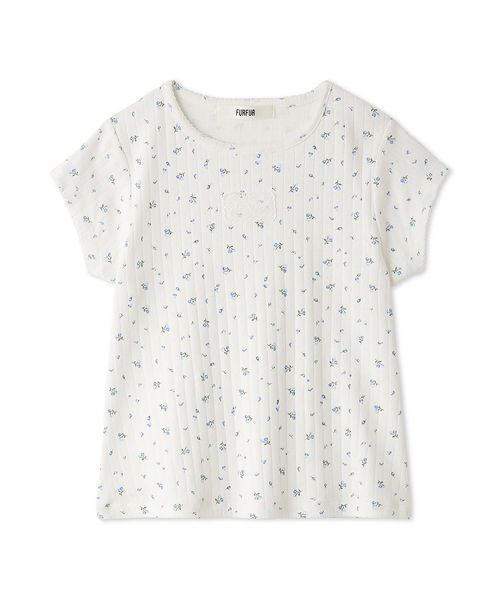 FURFUR(ファーファー)の「【WEB限定カラー】レースワッペンコンパクトTシャツ(Tシャツ/カットソー・レディース・ホワイト/レッド/ピンク/アイボリー/ブラック・F)」の13枚目の写真