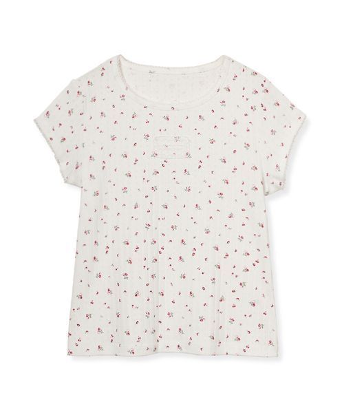 FURFUR(ファーファー)の「【WEB限定カラー】レースワッペンコンパクトTシャツ(Tシャツ/カットソー・レディース・ホワイト/レッド/ピンク/アイボリー/ブラック・F)」の15枚目の写真