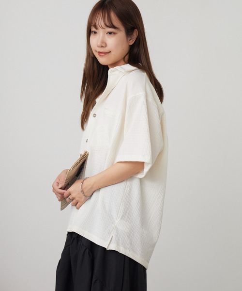 ROOPTOKYO(ループトウキョウ)の「楊柳半袖シャツ 2026年 夏 夏服(シャツ/ブラウス・メンズ・ホワイト/ブラック/カーキ・M/L)」の22枚目の写真