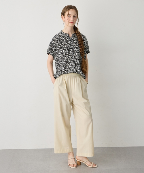 LE SOUK HOLIDAY(ルスークホリデー)の「フレンチスリーブプリントブラウス(シャツ/ブラウス・レディース・ブラック・M/L)」の8枚目の写真