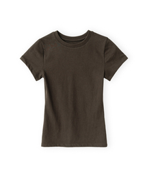 WエッセンシャルTシャツ、ダークブラウン