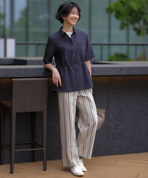 J.PRESS(ジェイプレス)の「【WEB限定】アキハ BREEZE COOL シャツ ブラウス(シャツ/ブラウス・レディース・ブラウン系/ライトグレー系/グレー系・9/11)」の4枚目の写真