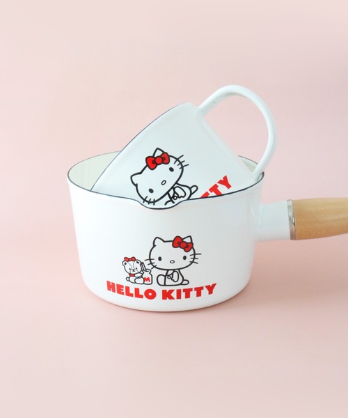 SANRIO/サンリオ〉 ハローキティ＆タイニーチャム ホーローミルクパン