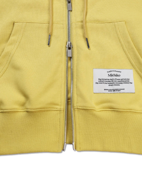 MICHIKO LONDON(ミチコ ロンドン)の「(Uni) イージーコットンフードジップアップカスタードイエロー(パーカー・レディース・その他・LARGE/MEDIUM)」の4枚目の写真
