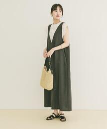 ITEMS URBANRESEARCH | 『イージーケア/接触冷感/UVカット』SMOOTH LINEN TOUCH ジャンスカ(ジャンパースカート)