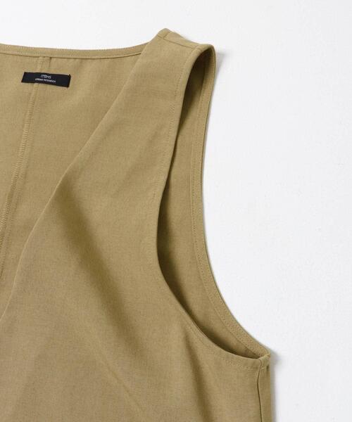 ITEMS URBANRESEARCH(アイテムズ アーバンリサーチ)の「『イージーケア/接触冷感/UVカット』SMOOTH LINEN TOUCH ジャンスカ(ジャンパースカート・レディース・キャメル/チャコールグレー・FREE)」の19枚目の写真