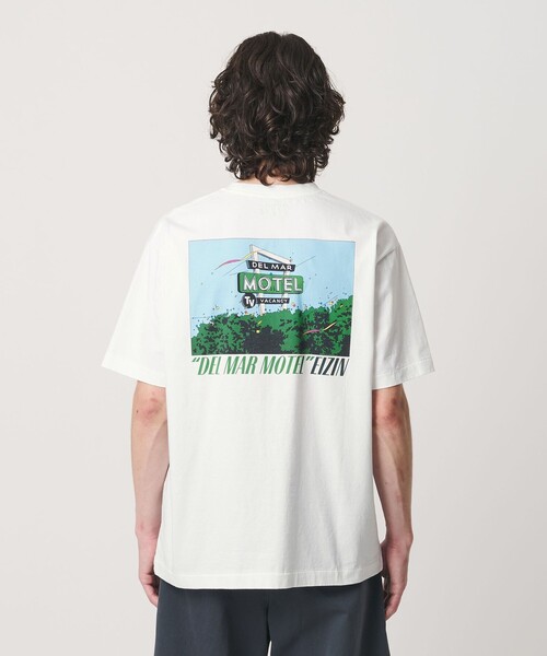 BEAUTY&YOUTH UNITED ARROWS(ビューティーアンドユースユナイテッドアローズ)の「【別注】<EIZIN SUZUKI>DEL MAR MOTEL プリント Tシャツ(Tシャツ/カットソー・メンズ・ホワイト・M/XL/L/S)」の6枚目の写真
