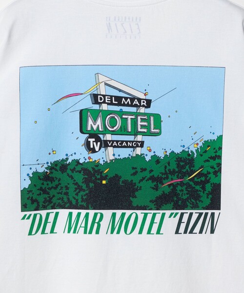 BEAUTY&YOUTH UNITED ARROWS(ビューティーアンドユースユナイテッドアローズ)の「【別注】<EIZIN SUZUKI>DEL MAR MOTEL プリント Tシャツ(Tシャツ/カットソー・メンズ・ホワイト・M/XL/L/S)」の13枚目の写真